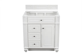 30" Bristol Single Bathroom Vanity, Bright White