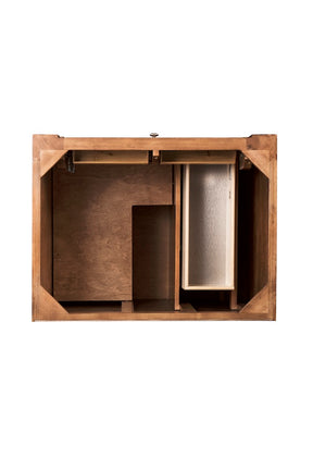 30" Bristol Single Bathroom Vanity, Saddle Brown