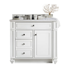 36" Bristol Single Bathroom Vanity, Bright White