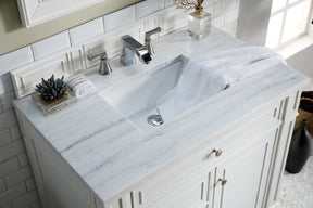 36" Bristol Single Bathroom Vanity, Bright White