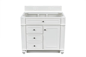 36" Bristol Single Bathroom Vanity, Bright White