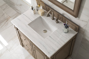 36" Bristol Whitewashed Walnut Single Bathroom Vanity, James Martin Vanities - vanitiesdepot.com