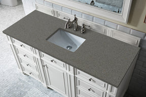 60" Bristol Single Bathroom Vanity, Bright White