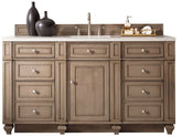 60" Bristol Whitewashed Walnut Single Bathroom Vanity, James Martin Vanities - vanitiesdepot.com