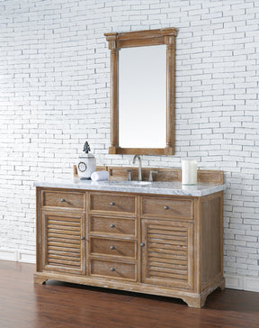 60" Savannah Driftwood Single Bathroom Vanity, James Martin Vanities - vanitiesdepot.com