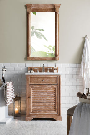 26" Savannah Driftwood Single Bathroom Vanity, James Martin Vanities - vanitiesdepot.com