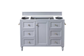 48" Copper Cove Encore Single Sink Bathroom Vanity, Silver Gray