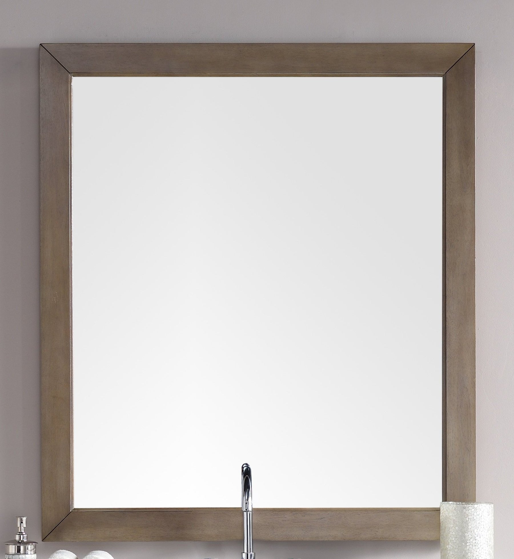 Chicago 48" Mirror, Whitewashed Walnut, James Martin Vanities - vanitiesdepot.com