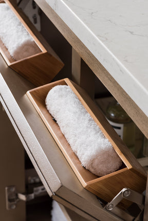 30" Chicago Single Sink Bathroom Vanity, Whitewashed Walnut