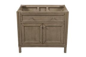 36" Chicago Whitewashed Walnut Single Sink Bathroom Vanity, James Martin Vanities - vanitiesdepot.com