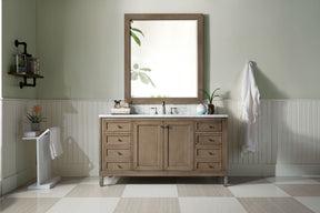 60" Chicago Whitewashed Walnut Single Sink Bathroom Vanity, James Martin Vanities - vanitiesdepot.com