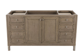 60" Chicago Whitewashed Walnut Single Sink Bathroom Vanity, James Martin Vanities - vanitiesdepot.com