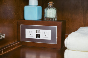 48" Columbia Single Sink Bathroom Vanity, Coffee Oak w/ Radiant Gold