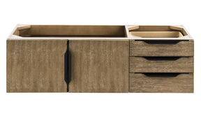 48" Mercer Island Single Sink Bathroom Vanity, Latte Oak w/ Matte Black