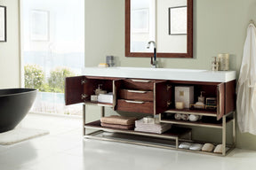 72" Columbia Coffee Oak Single Sink Bathroom Vanity, James Martin Vanities - vanitiesdepot.com