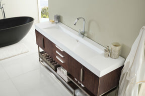 72" Columbia Coffee Oak Single Sink Bathroom Vanity, James Martin Vanities - vanitiesdepot.com