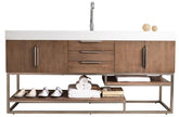 72" Columbia Latte Oak Single Sink Bathroom Vanity, James Martin Vanities - vanitiesdepot.com