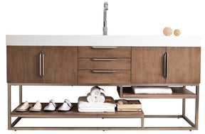 72" Columbia Latte Oak Single Sink Bathroom Vanity, James Martin Vanities - vanitiesdepot.com