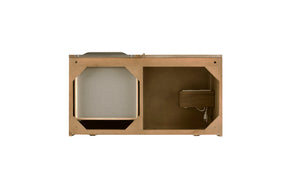 36" Mercer Island Single Sink Bathroom Vanity, Latte Oak w/ Brushed Nickel