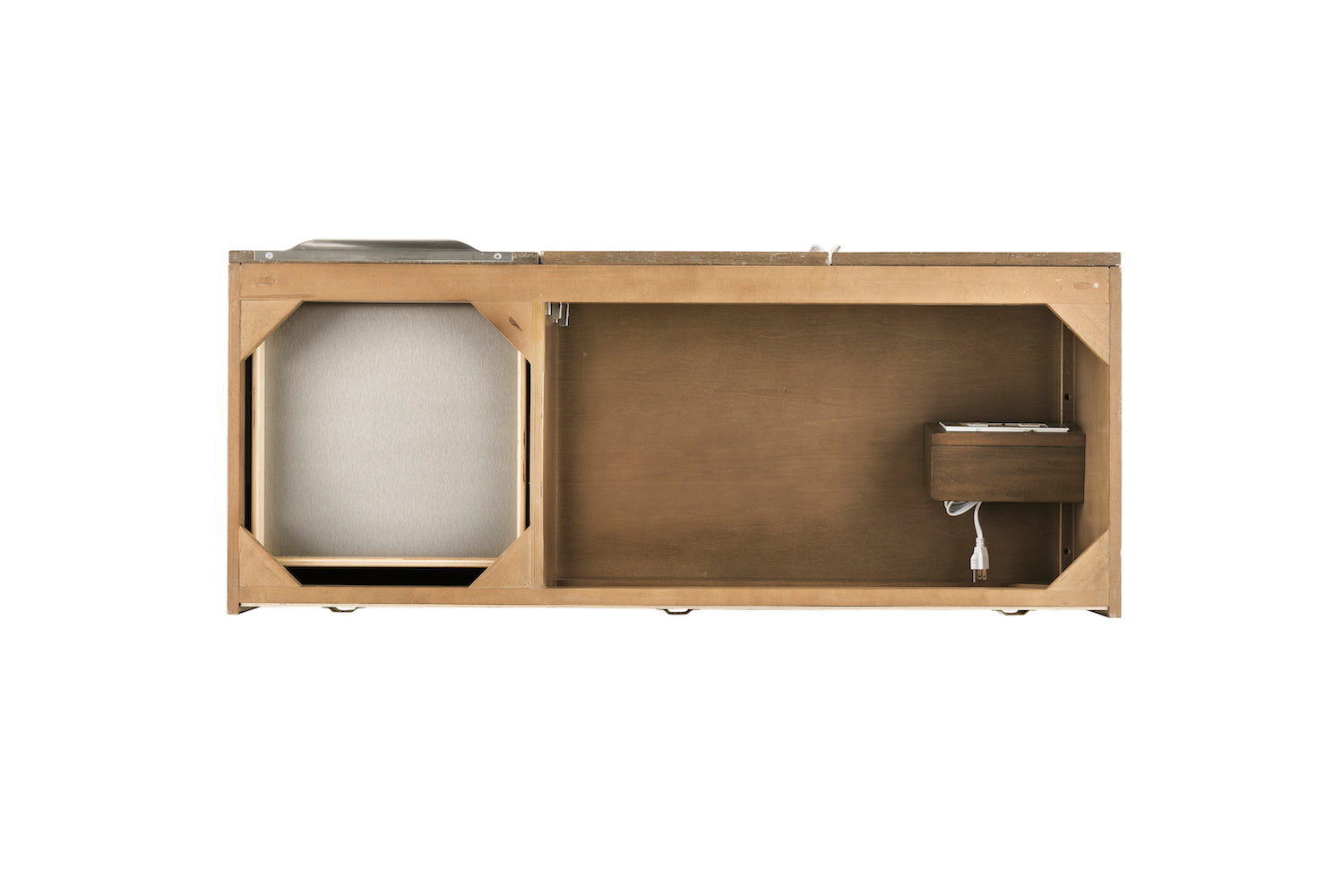 48" Columbia Single Sink Bathroom Vanity, Latte Oak w/ Brushed Nickel