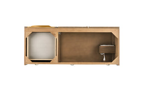 48" Mercer Island Single Sink Bathroom Vanity, Latte Oak w/ Radiant Gold