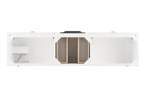 72" Columbia Single Sink Bathroom Vanity, Glossy White