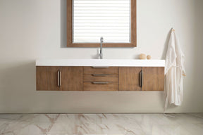 72" Mercer Island Latte Oak Single Sink Bathroom Vanity, James Martin Vanities - vanitiesdepot.com