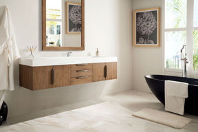 72" Mercer Island Latte Oak Single Sink Bathroom Vanity, James Martin Vanities - vanitiesdepot.com
