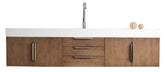 72" Mercer Island Latte Oak Single Sink Bathroom Vanity, James Martin Vanities - vanitiesdepot.com