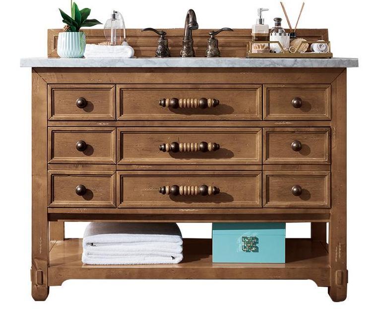 48" Malibu Honey Alder Single Sink Bathroom Vanity, James Martin Vanities - vanitiesdepot.com