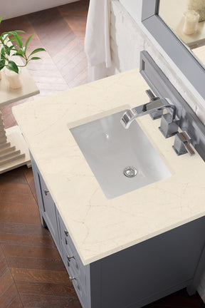 30" Palisades Single Sink Bathroom Vanity, Silver Gray