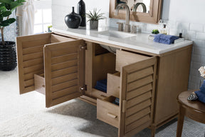 60" Portland Whitewashed Walnut Single Bathroom Vanity, James Martin Vanities - vanitiesdepot.com