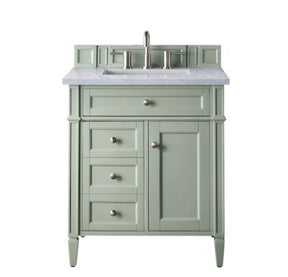 30" Brittany Single Sink Bathroom Vanity, Sage Green