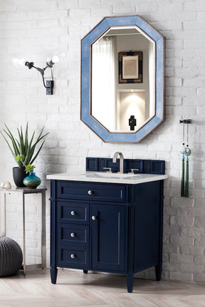 30" Brittany Single Sink Bathroom Vanity, Victory Blue