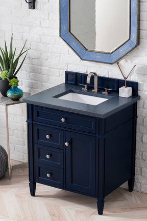 30" Brittany Single Sink Bathroom Vanity, Victory Blue