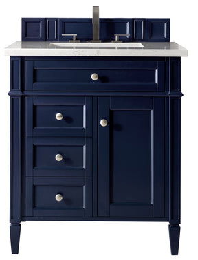 30" Brittany Single Sink Bathroom Vanity, Victory Blue