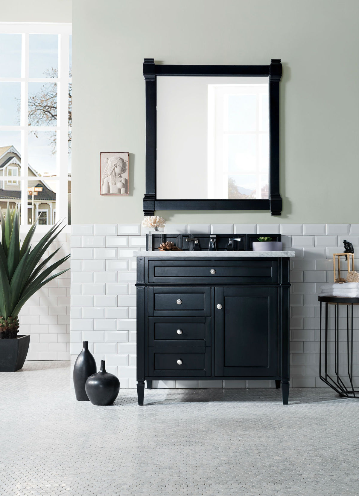 36" Brittany Black Onyx Single Bathroom Vanity, James Martin Vanities - vanitiesdepot.com