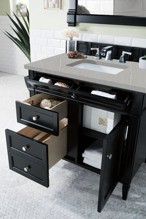 36" Brittany Single Bathroom Vanity, Black Onyx