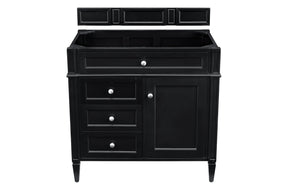 36" Brittany Black Onyx Single Bathroom Vanity, James Martin Vanities - vanitiesdepot.com