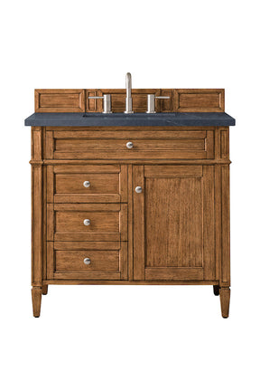 36" Brittany Single Bathroom Vanity, Saddle Brown