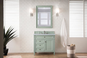 36" Brittany Single Bathroom Vanity, Sage Green