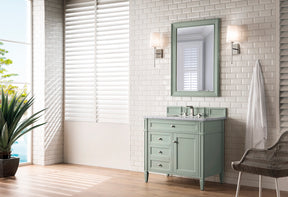 36" Brittany Single Bathroom Vanity, Sage Green