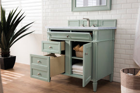 36" Brittany Single Bathroom Vanity, Sage Green