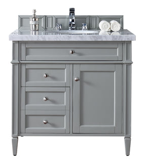 36" Brittany Single Bathroom Vanity, Urban Gray