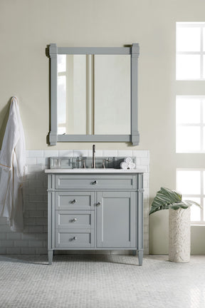 36" Brittany Single Bathroom Vanity, Urban Gray