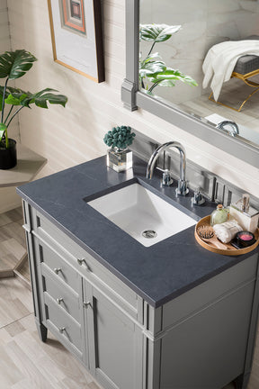 36" Brittany Single Bathroom Vanity, Urban Gray