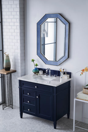 36" Brittany Single Bathroom Vanity, Victory Blue