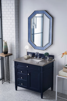 36" Brittany Single Bathroom Vanity, Victory Blue