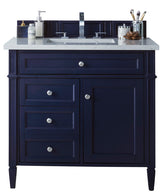 36" Brittany Single Bathroom Vanity, Victory Blue