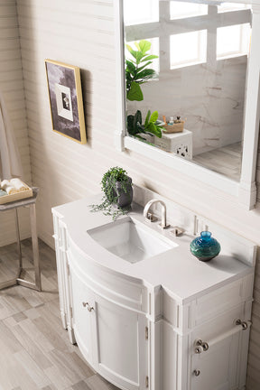 46" Brittany Single Bathroom Vanity, Bright White